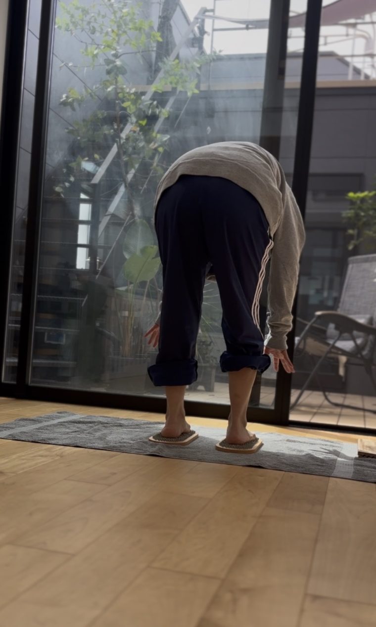 サドゥーボードを体験する様子